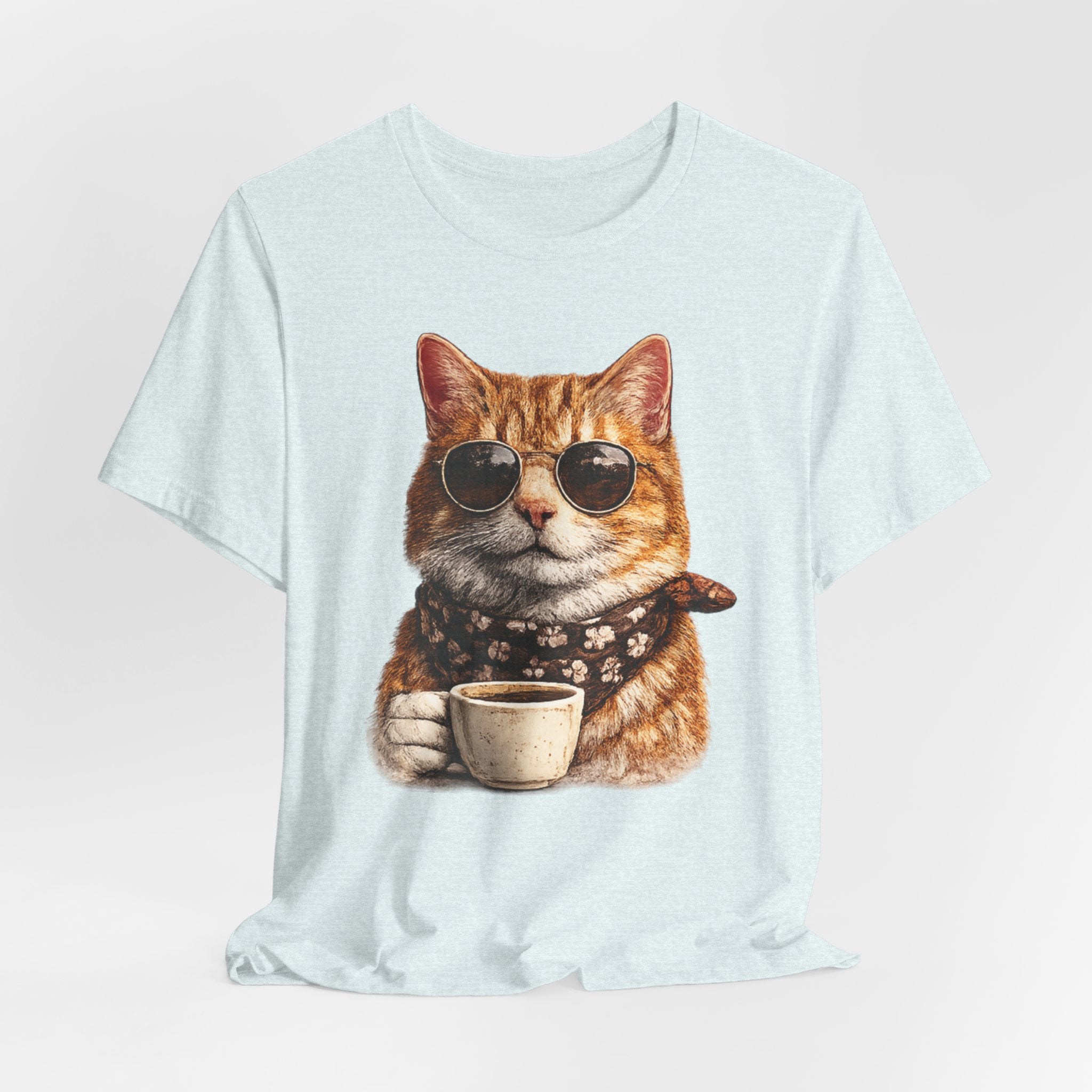 Cool Cat with Coffee