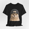 British Shorthair Cat in a Beanie