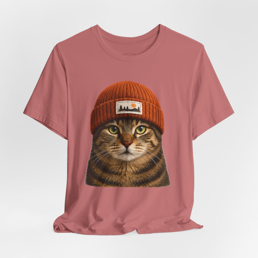 Tabby Cat in a Beanie