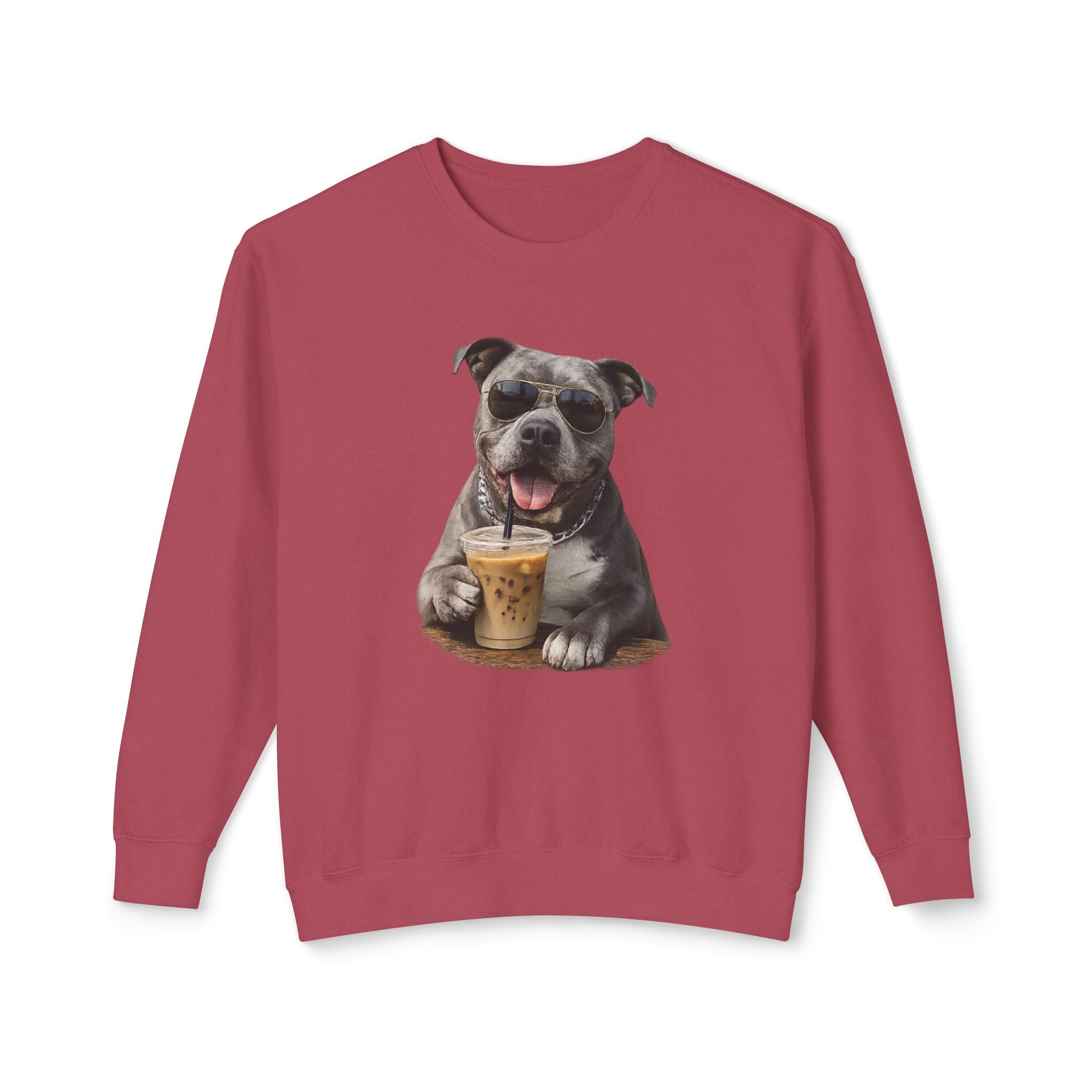 Pittie with Coffee Sweatshirt