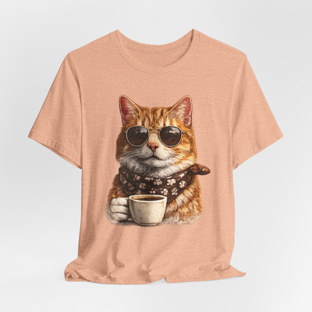 Cool Cat with Coffee