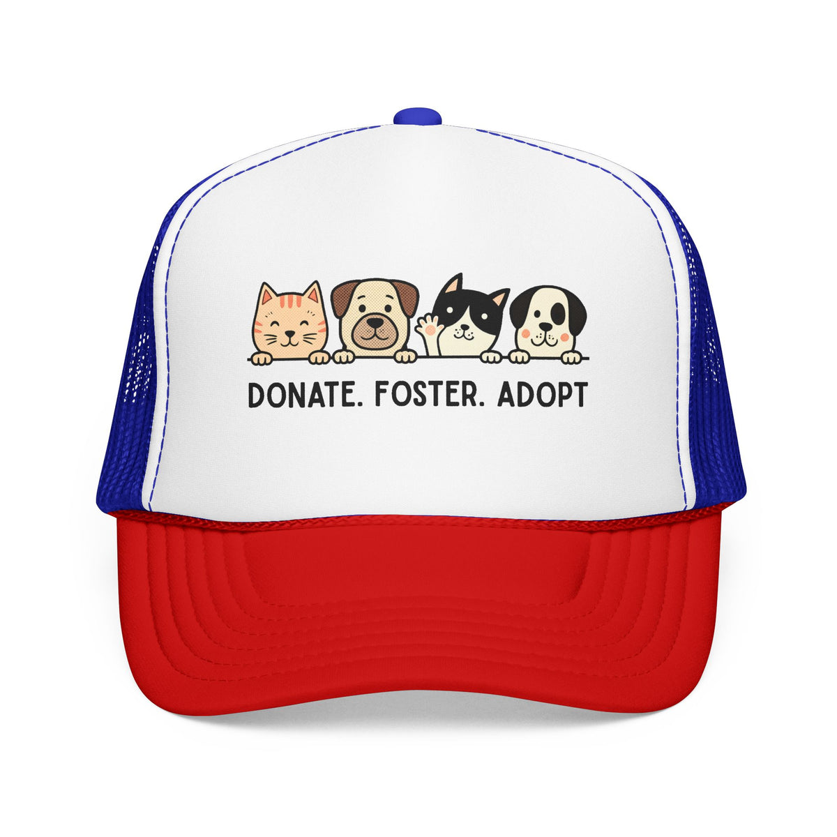 Donate Foster Adopt Trucker Hat — Rescue Pet Mesh Cap