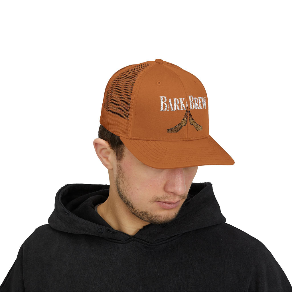 Trucker Cap — "Bark and Brew"  Snapback