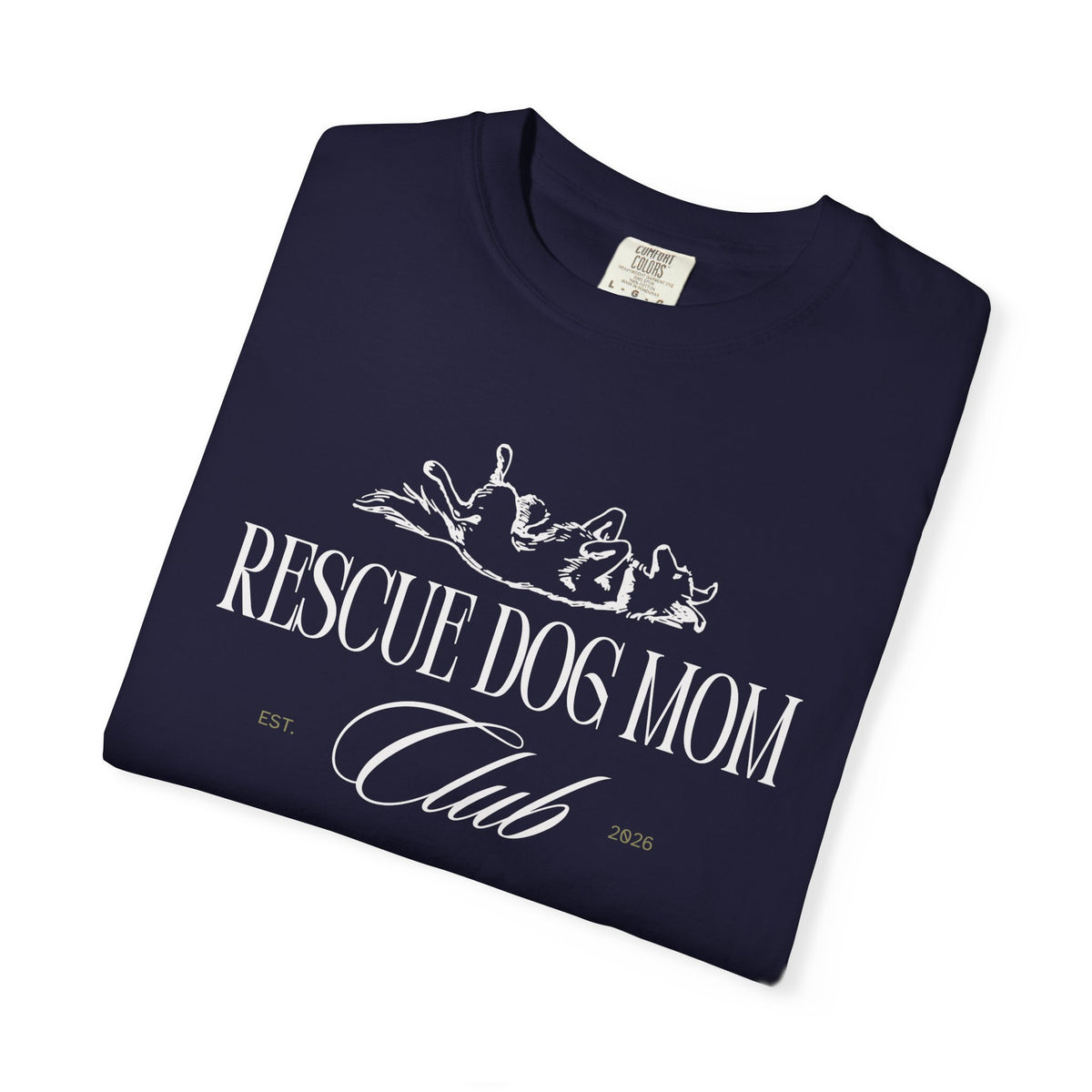 Rescue Dog Mom Club Tee | Comfort Colors® Rescue Dog Shirt | Piper and Friends