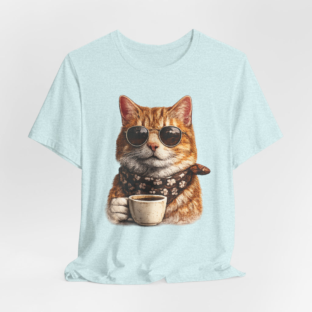 Cool Cat with Coffee