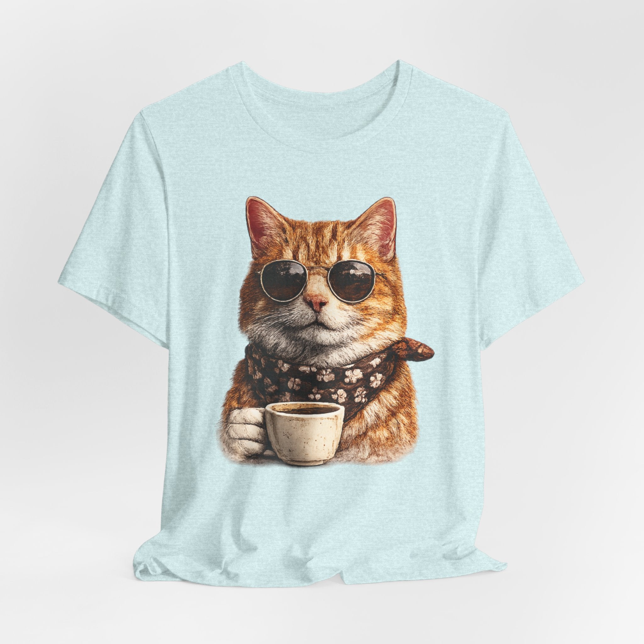 Cool Cat with Coffee