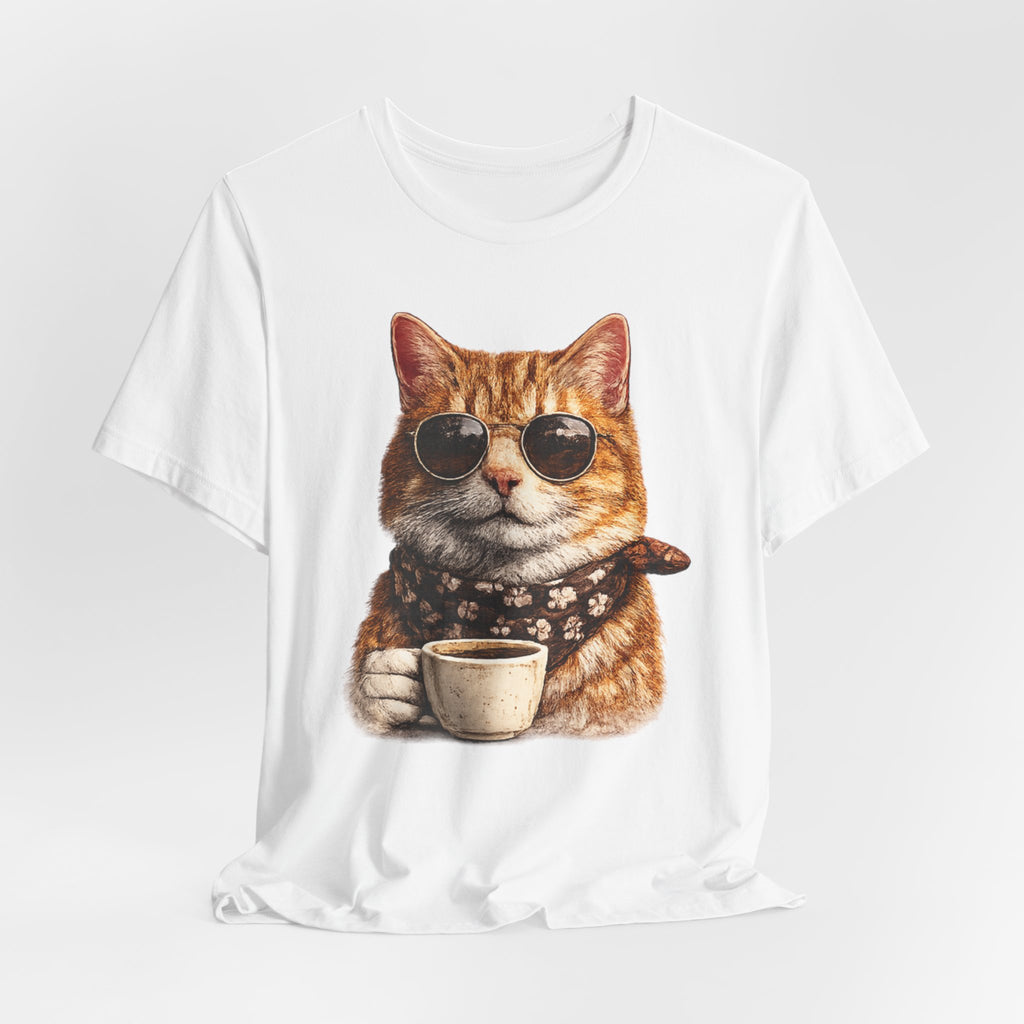 Cool Cat with Coffee