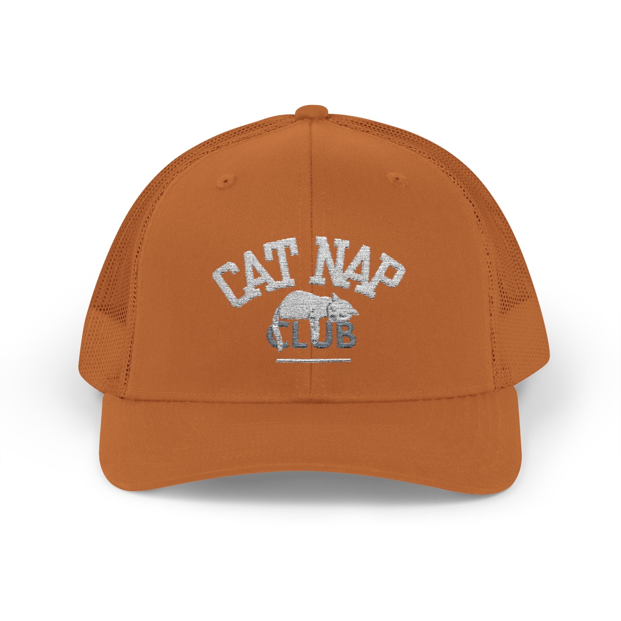 Cat Nap Club Trucker Cap — Snapback Cat Lover Hat