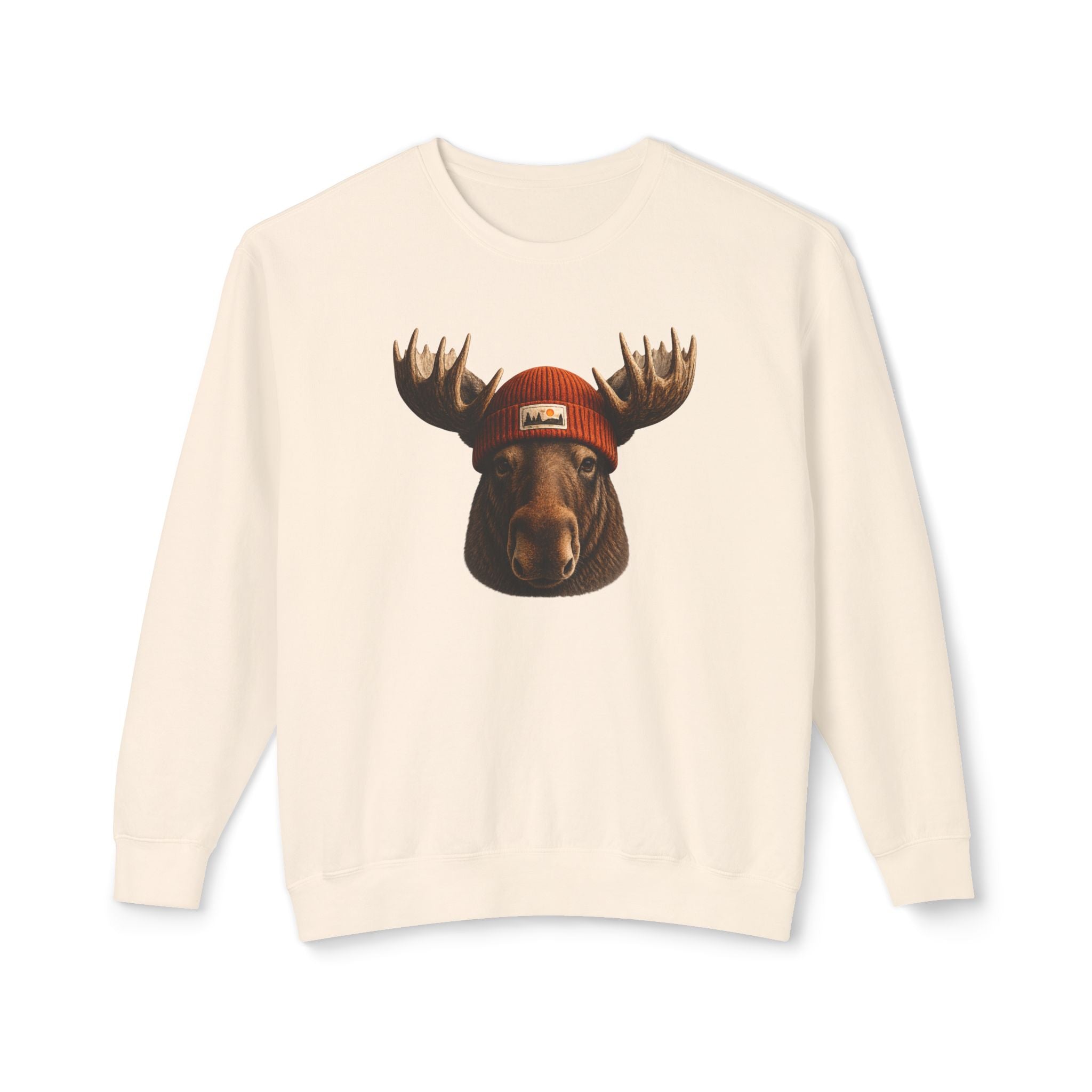 Moose Beanie Sweatshirt