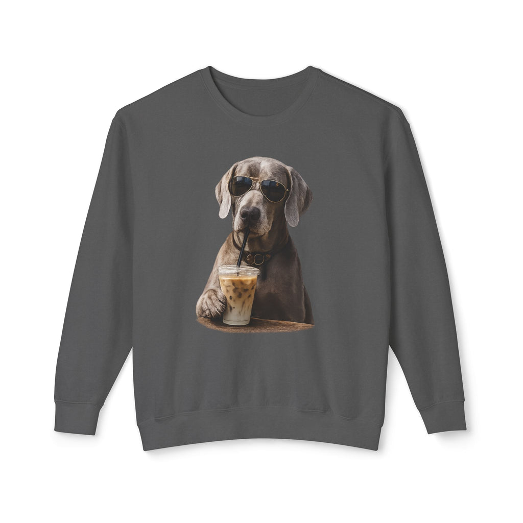 Weimaraner with Coffee Sweatshirt