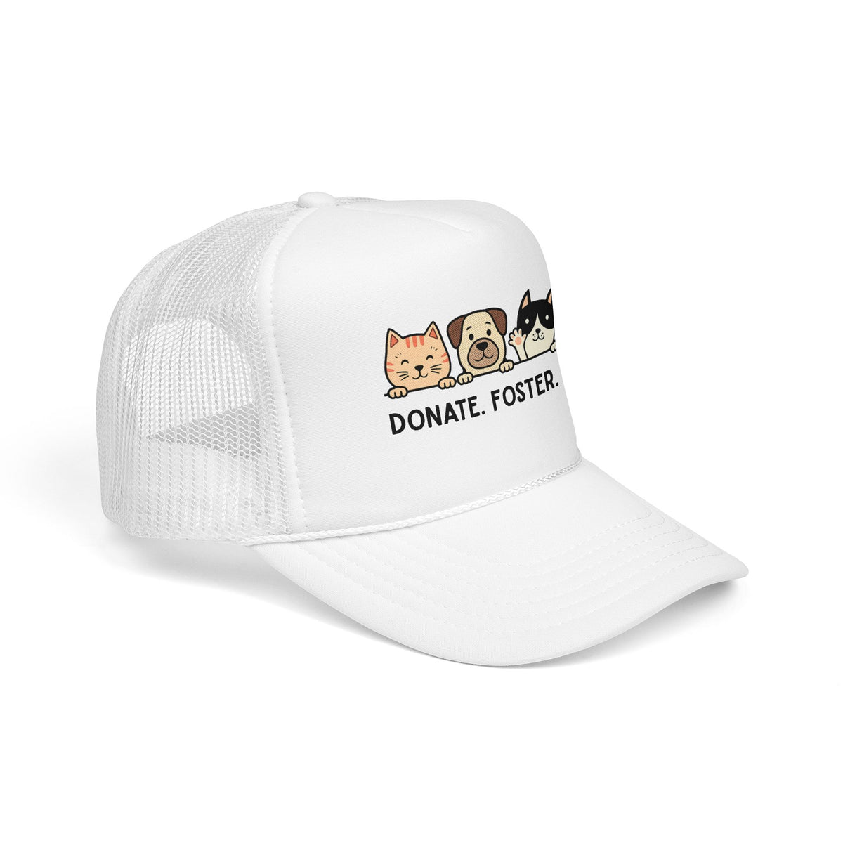 Donate Foster Adopt Trucker Hat — Rescue Pet Mesh Cap