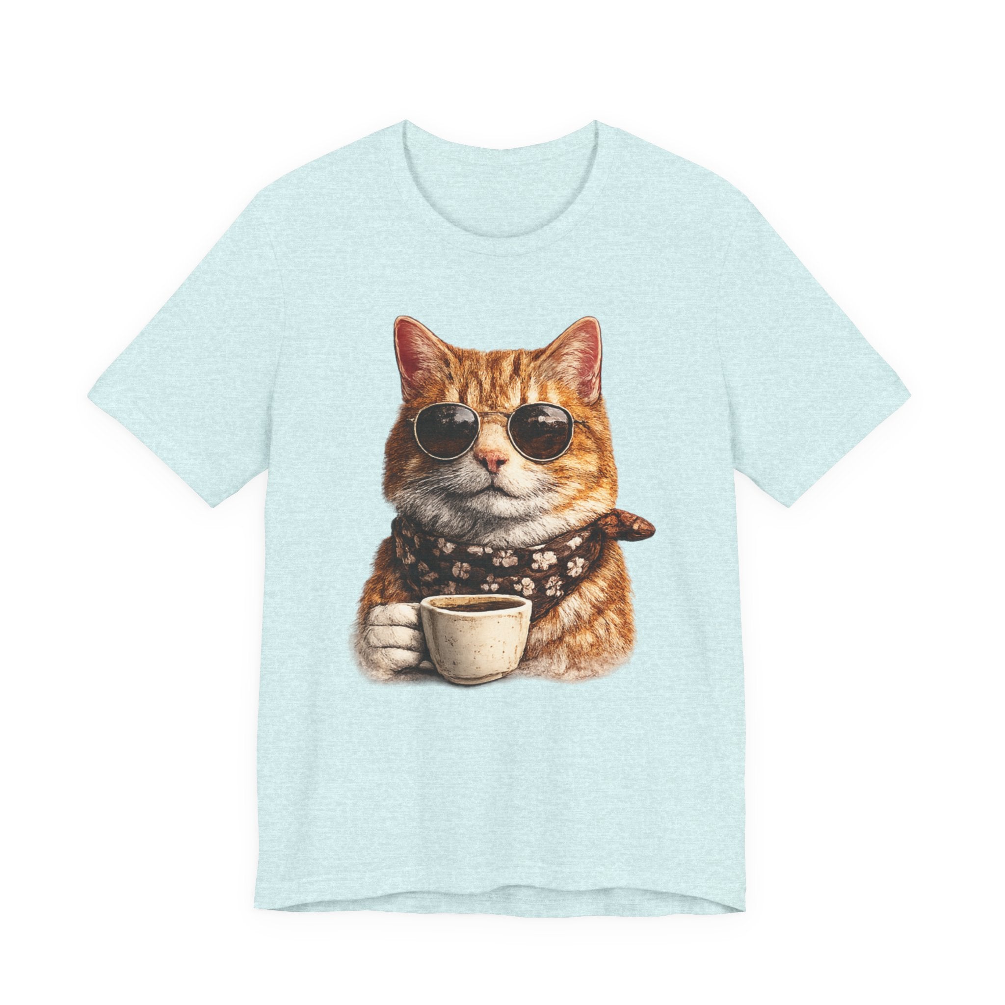 Cool Cat with Coffee