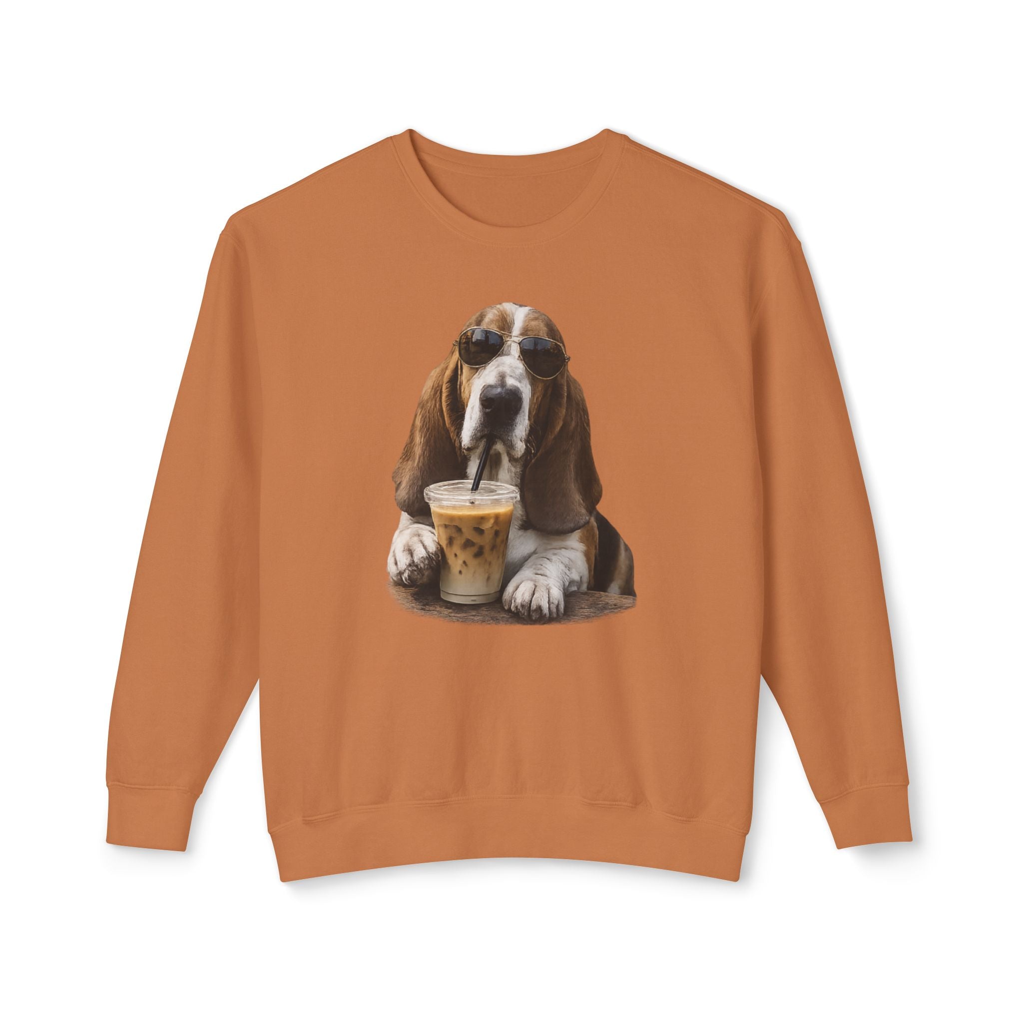 Basset with Coffee Sweatshirt