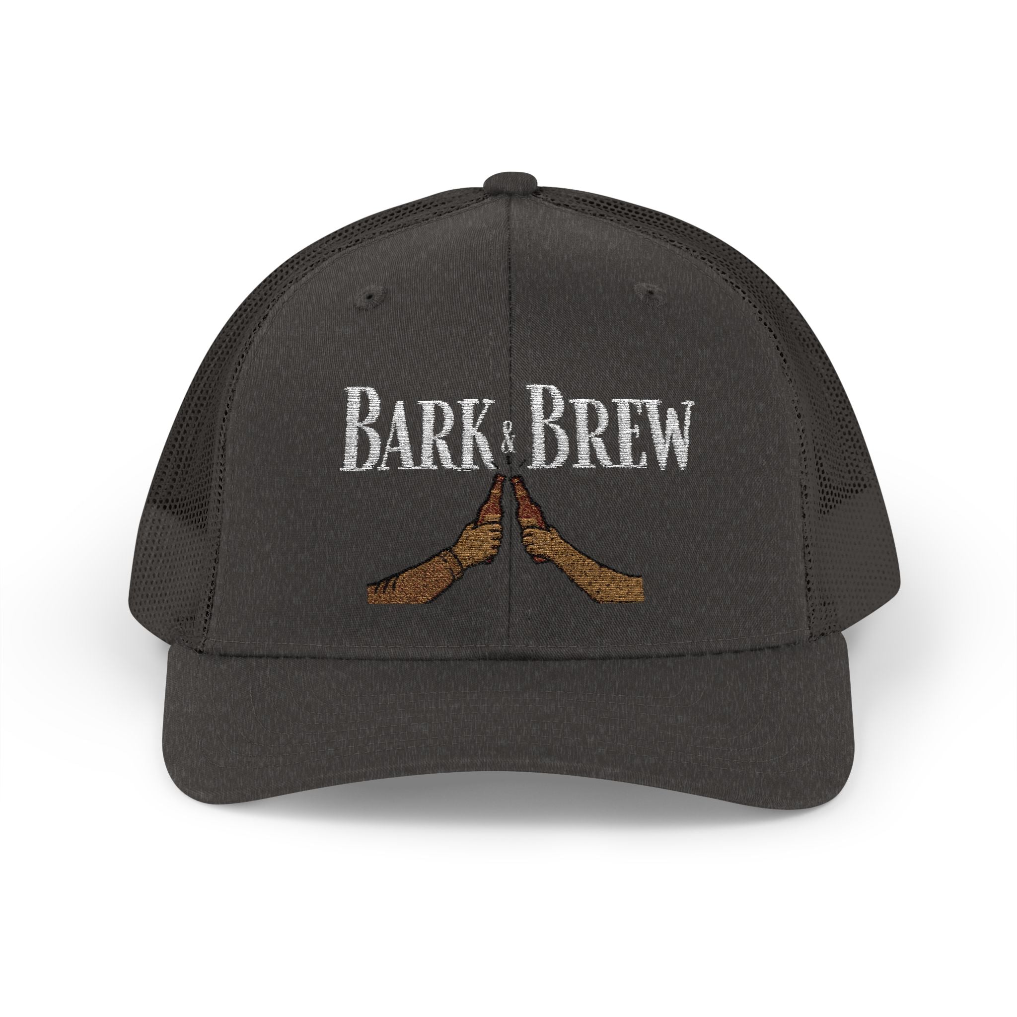 Trucker Cap — "Bark and Brew"  Snapback
