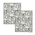 Gray & Black Dogs Pet Drying Towel