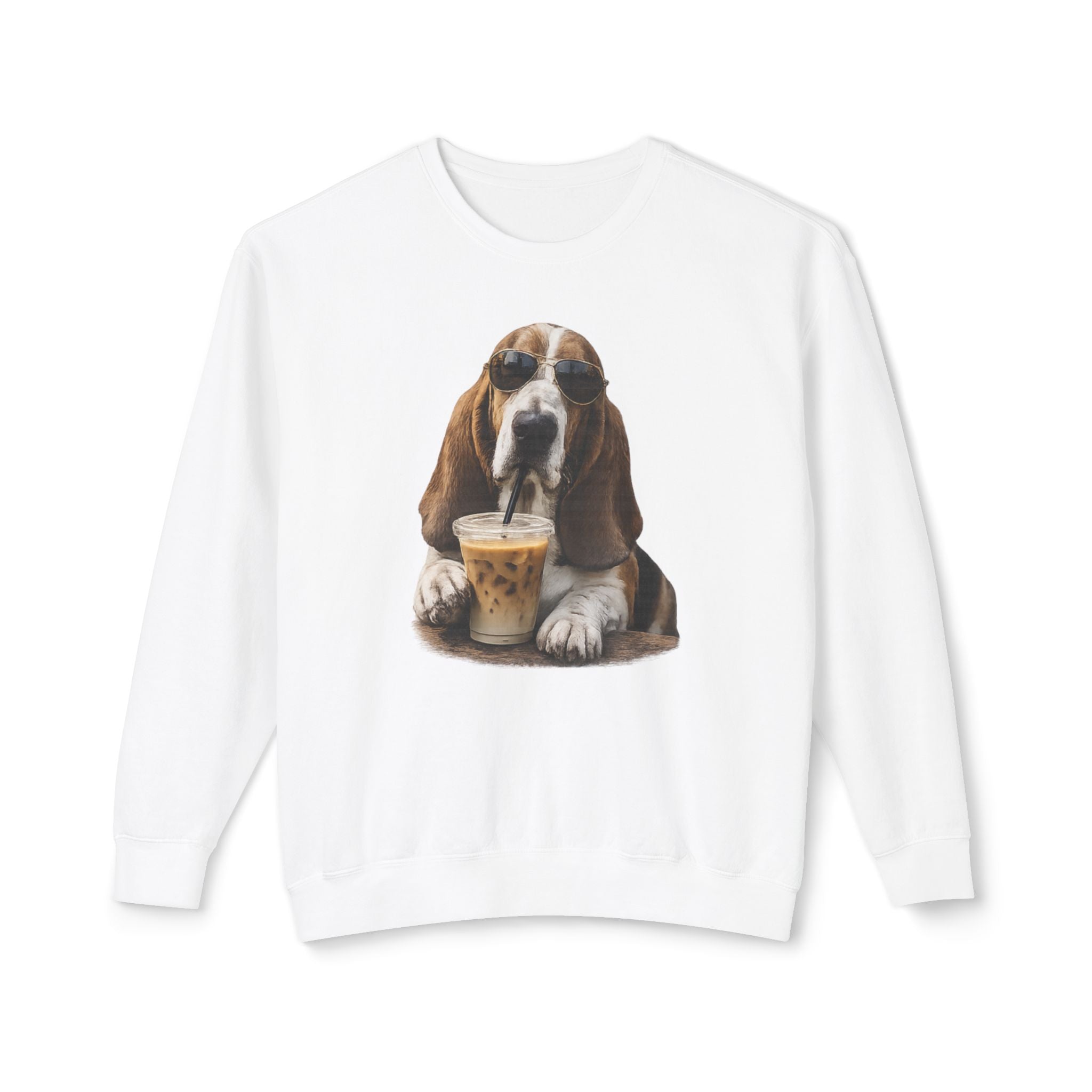 Basset with Coffee Sweatshirt
