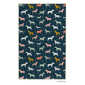 Dog Silhouettes Pet Drying Towel