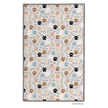 Neutral Dog Paws & Bone Pet Drying Towel