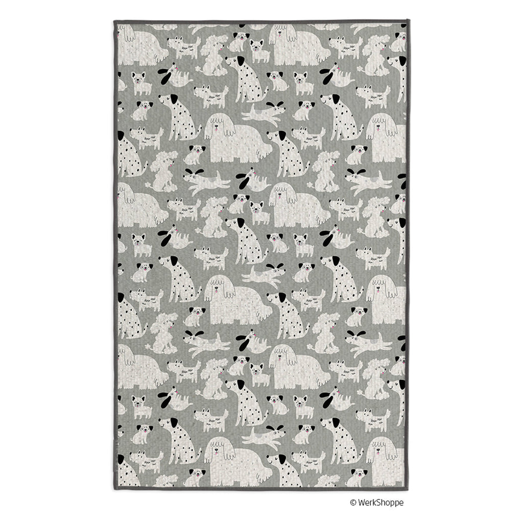 Gray & Black Dogs Pet Drying Towel