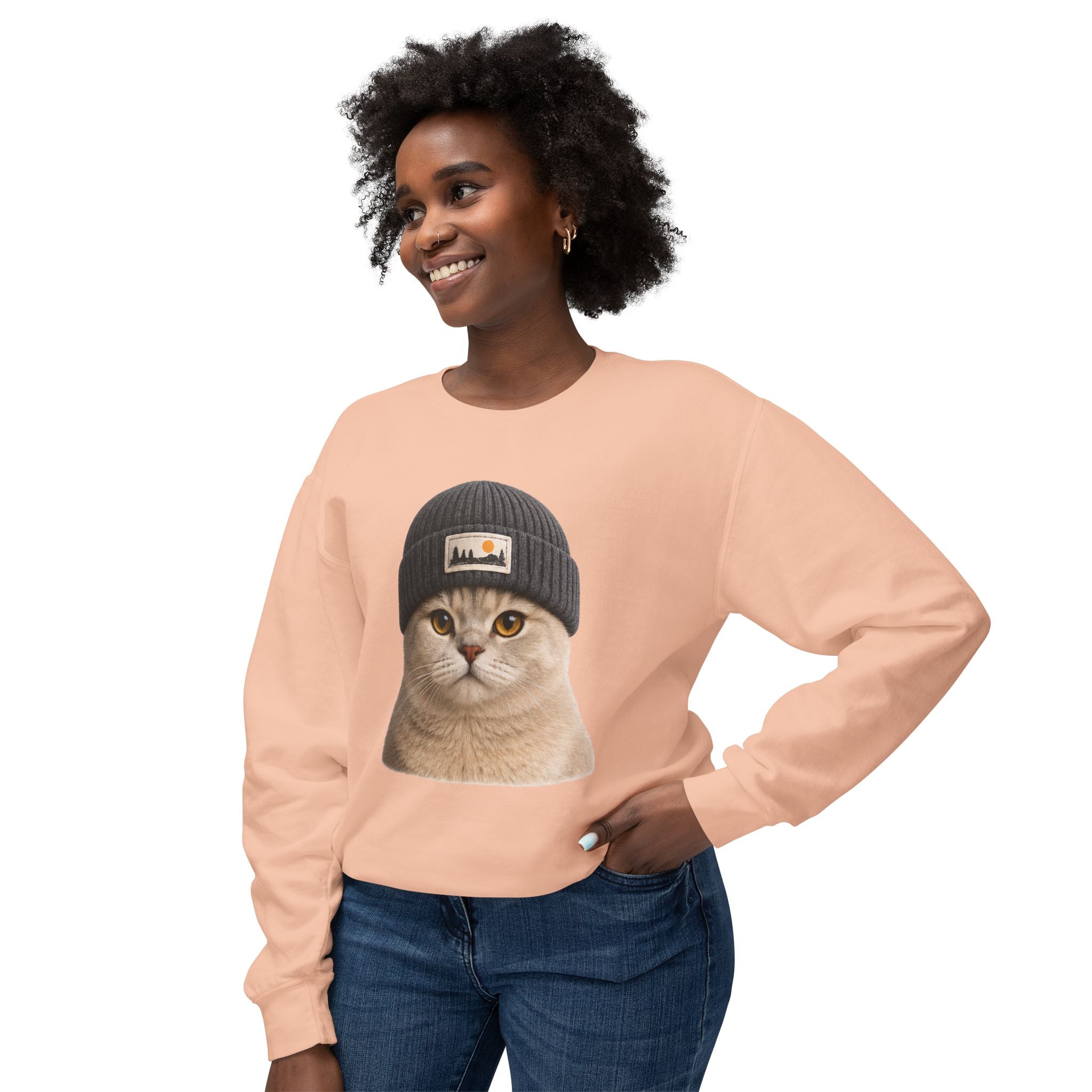 Cat Beanie Sweatshirt