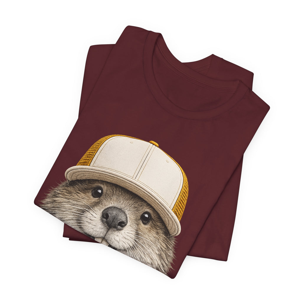 Beaver in Trucker Hat
