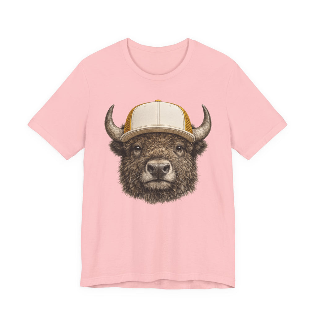 Bison in Trucker Hat