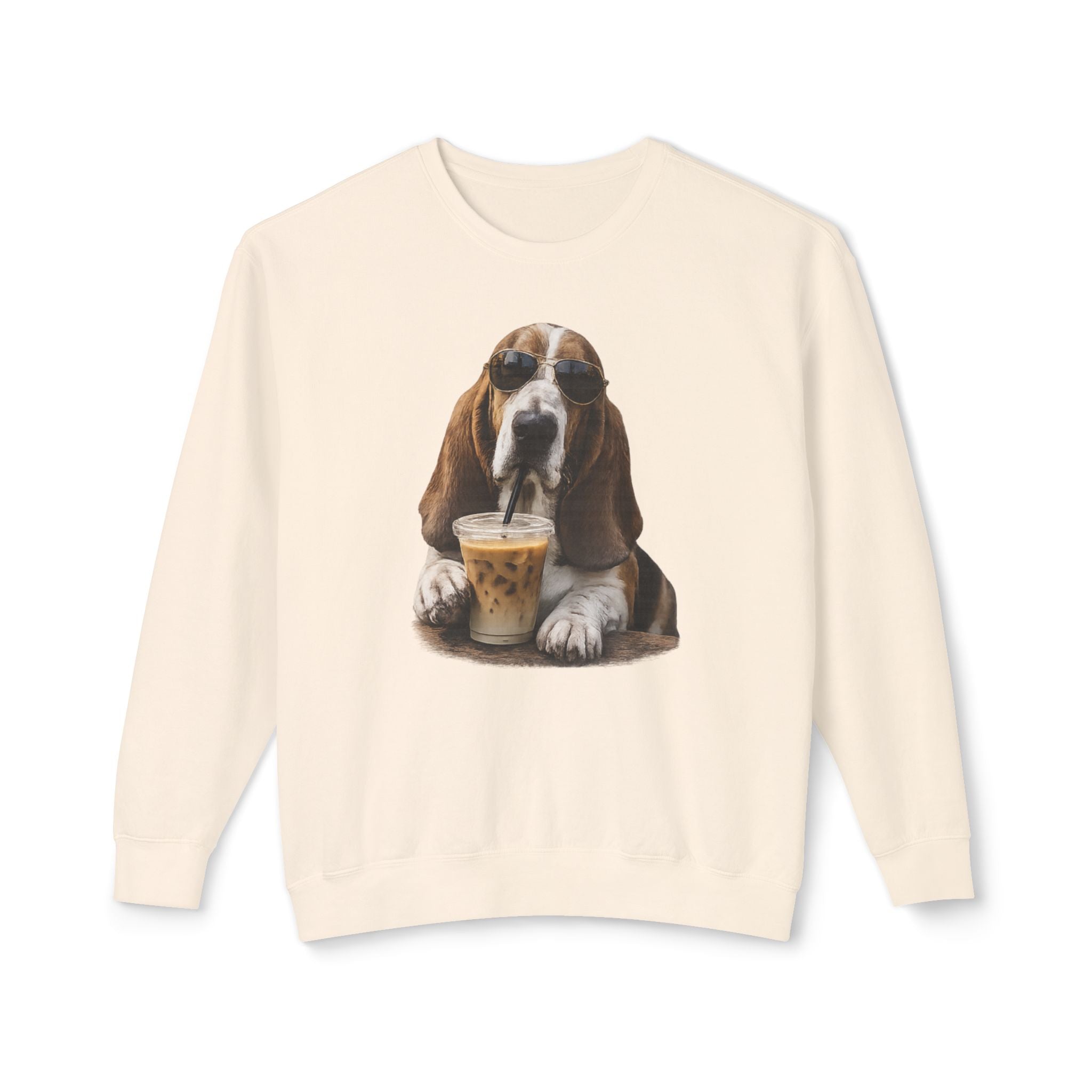 Basset with Coffee Sweatshirt