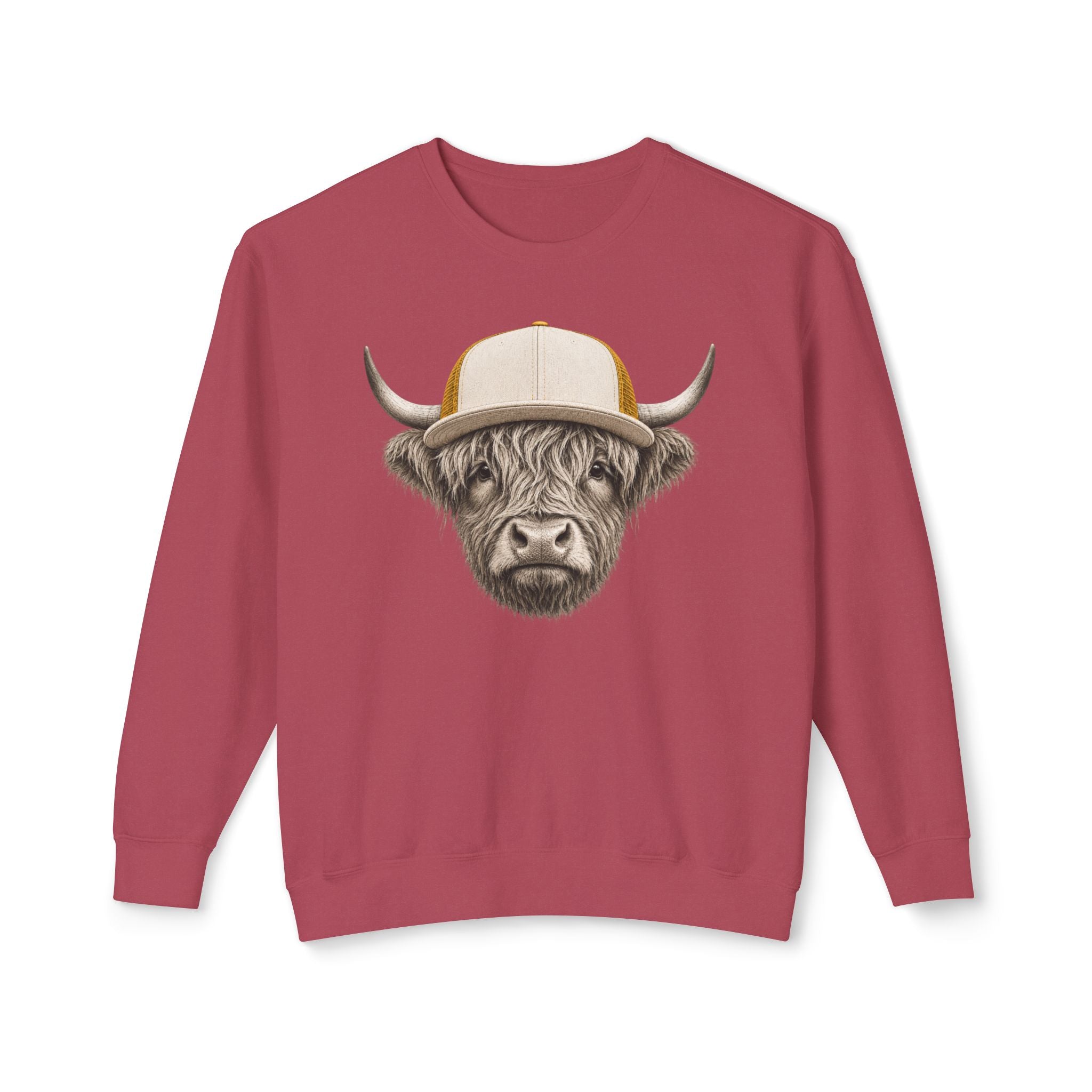 Trucker Hat Highland Cow Sweatshirt