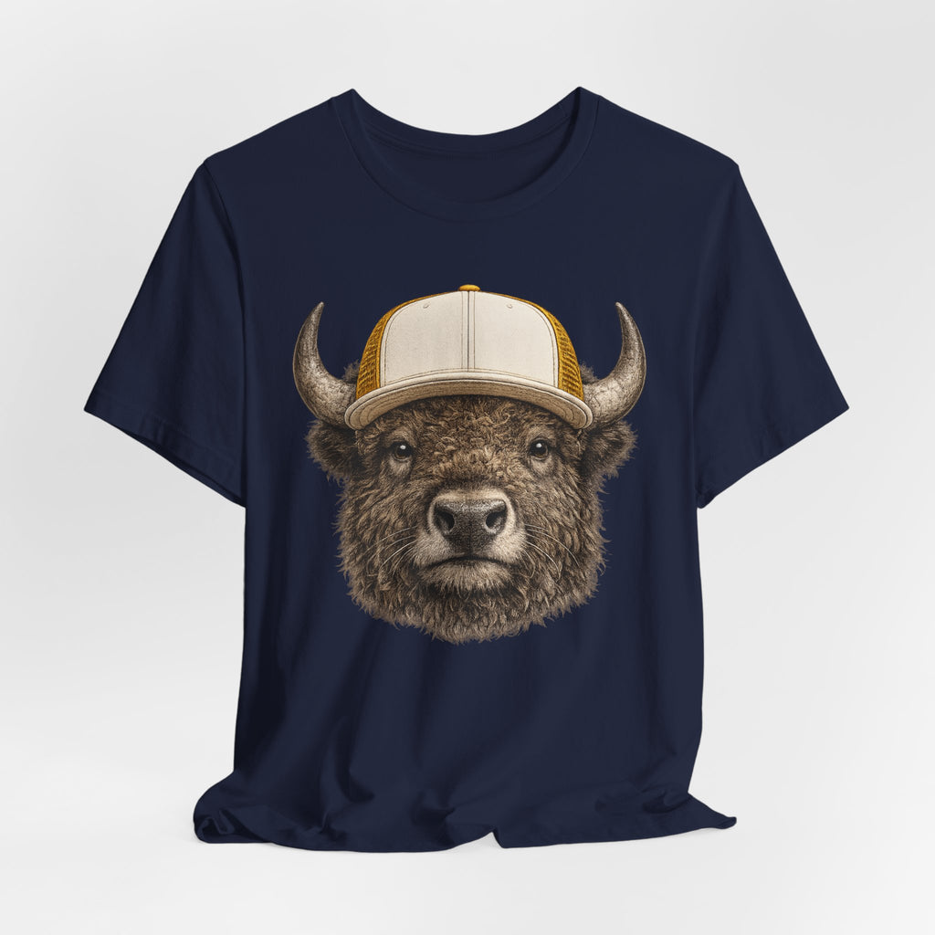 Bison in Trucker Hat