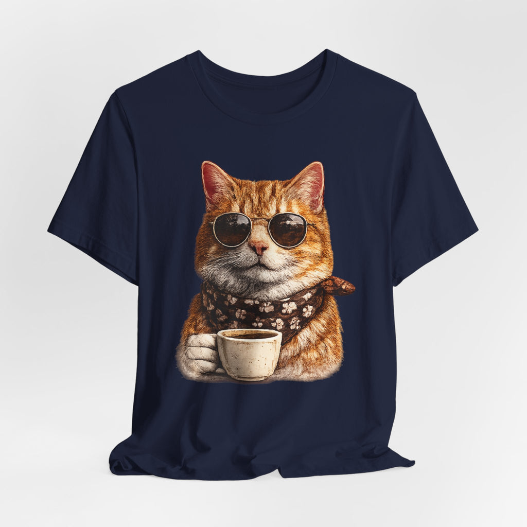 Cool Cat with Coffee