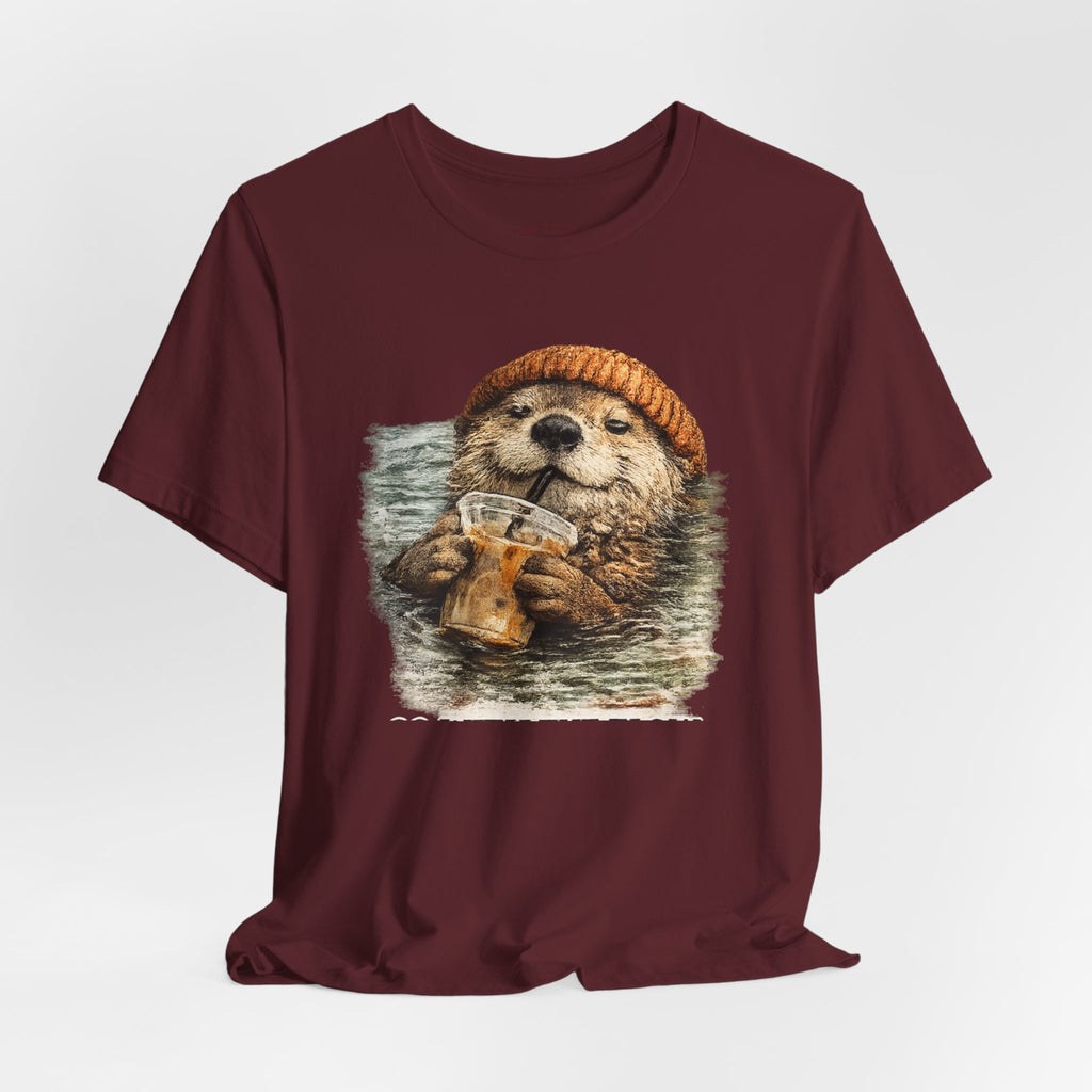 Beanie Beaver with Coffee