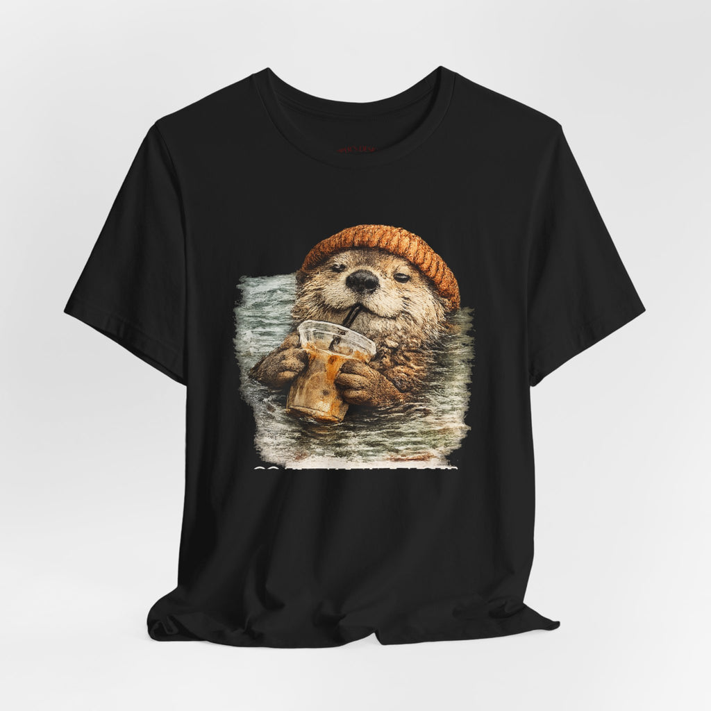 Beanie Beaver with Coffee