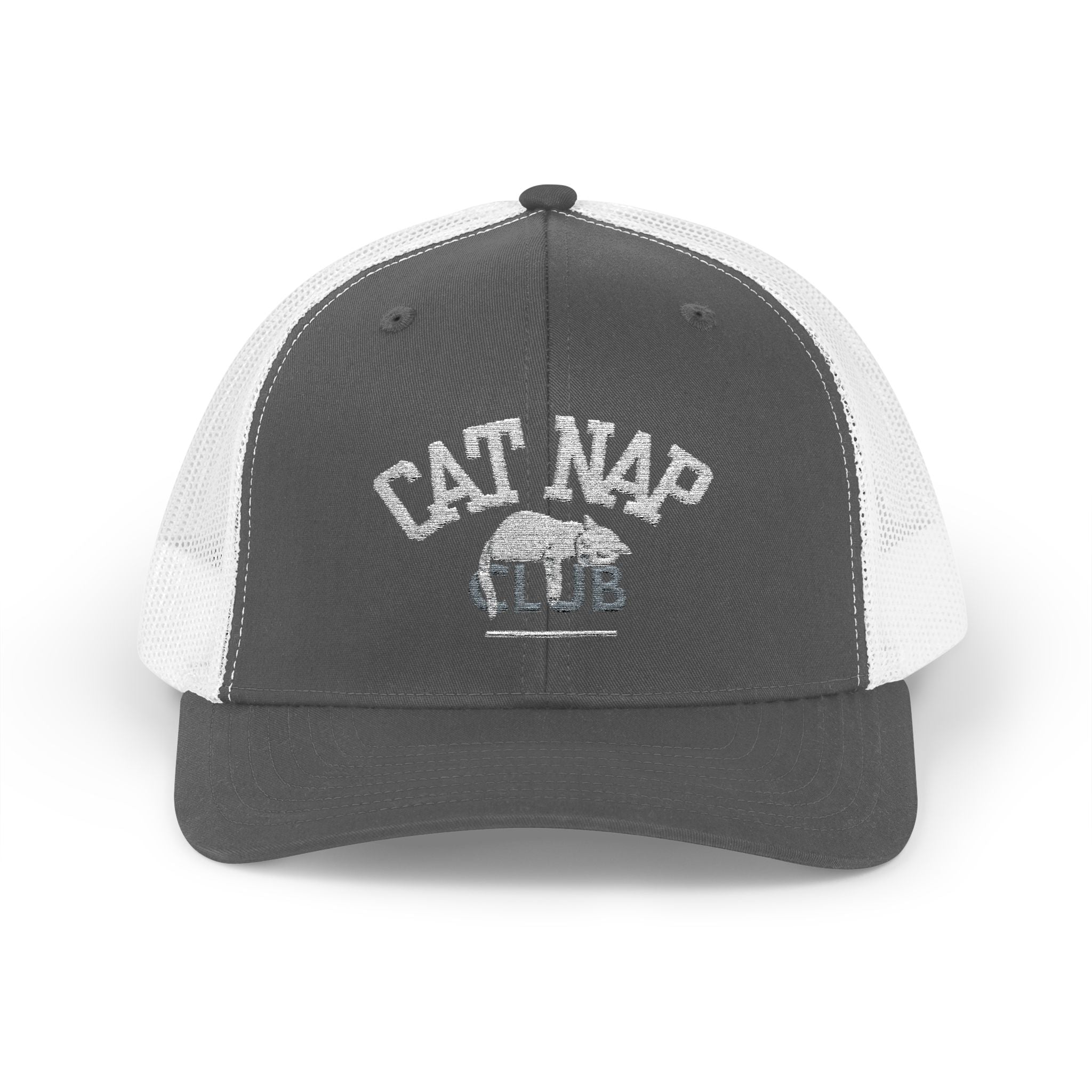 Cat Nap Club Trucker Cap — Snapback Cat Lover Hat
