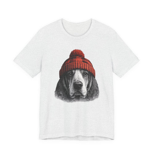 Basset in a Beanie