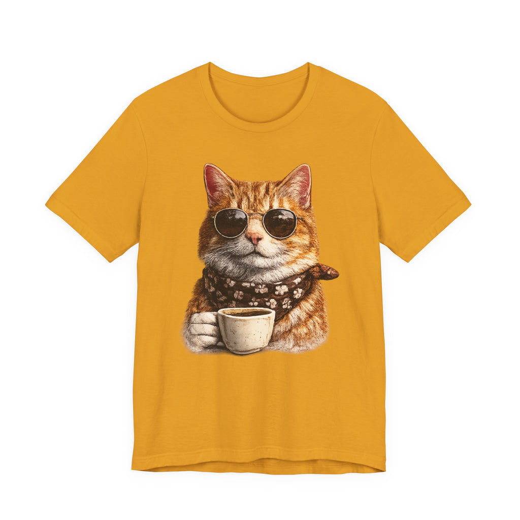 Cool Cat with Coffee