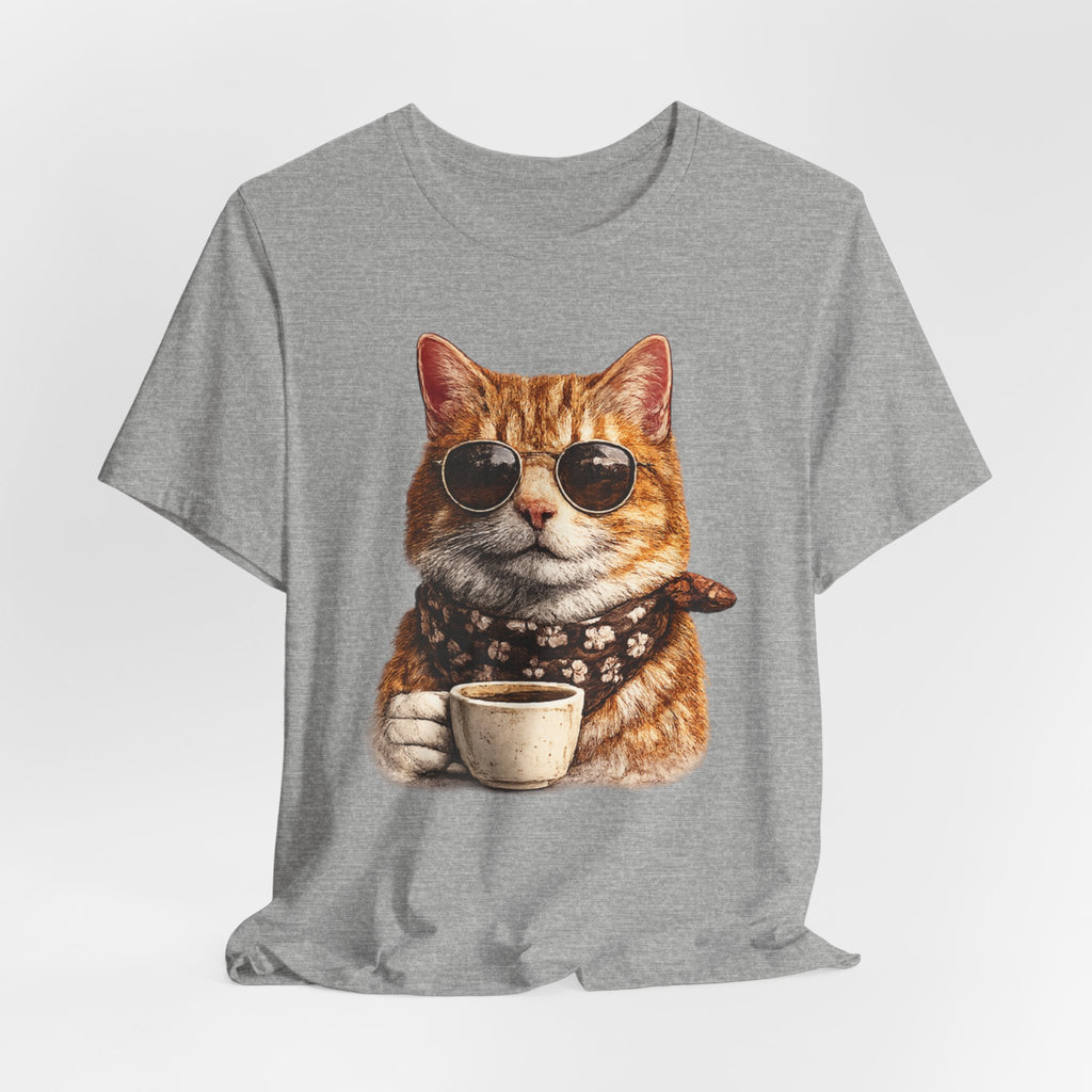 Cool Cat with Coffee