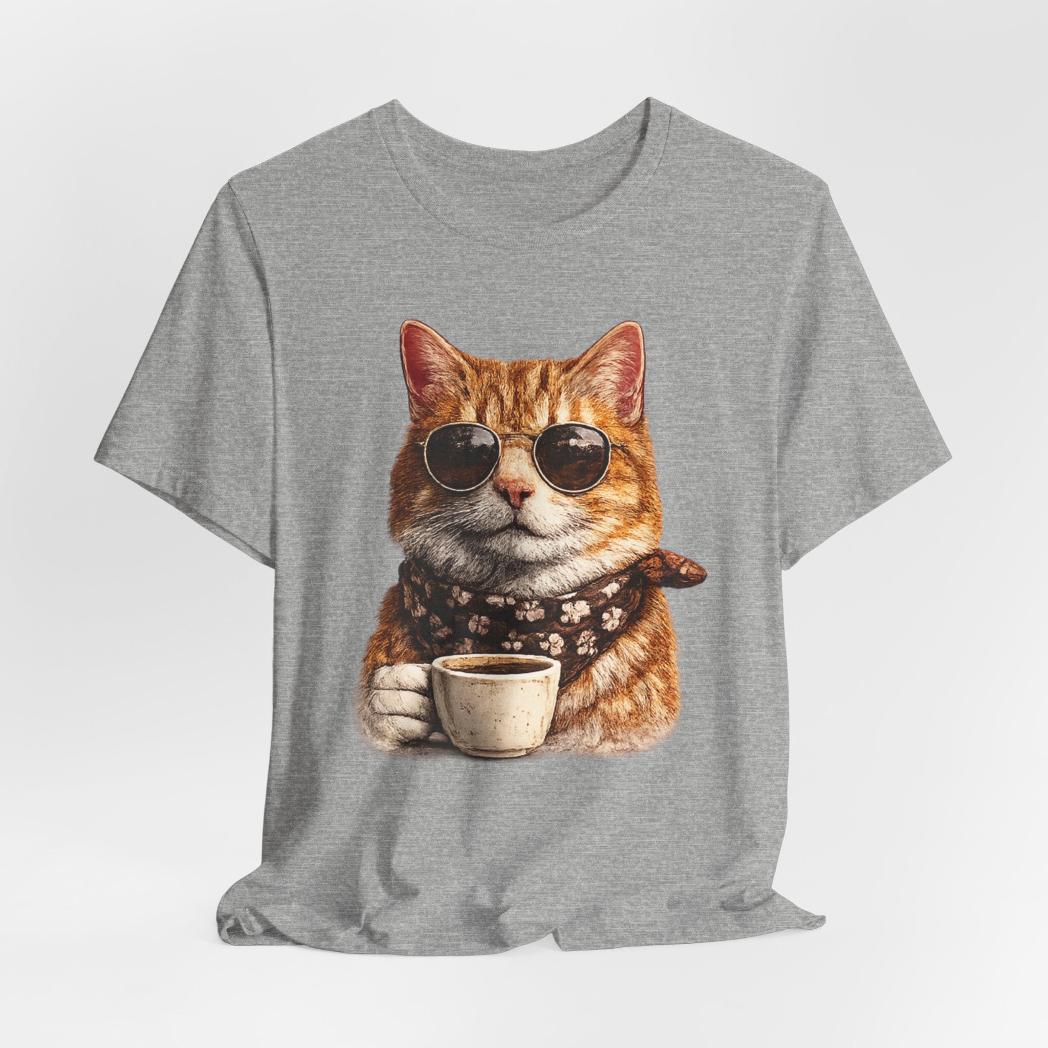 Cool Cat with Coffee