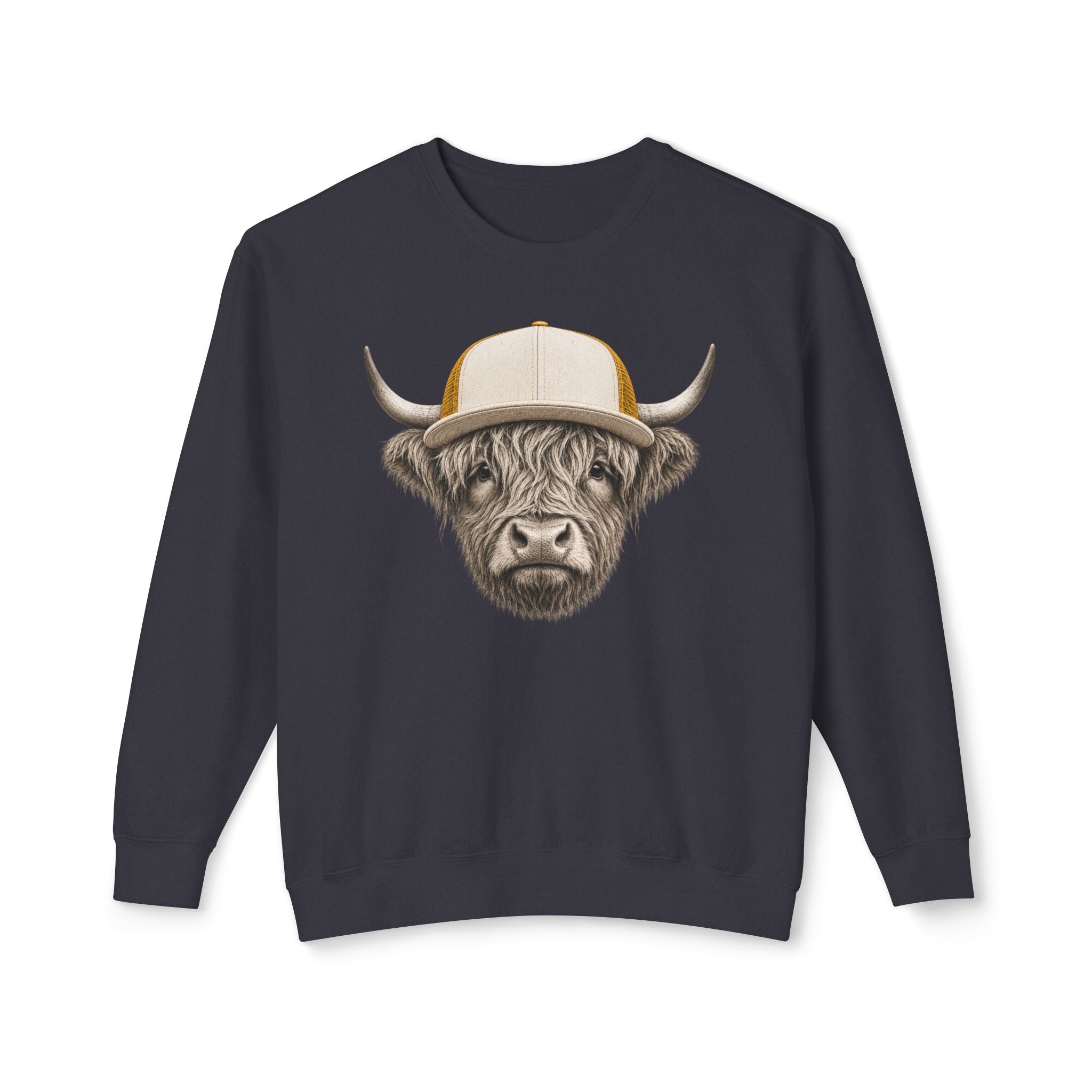 Trucker Hat Highland Cow Sweatshirt