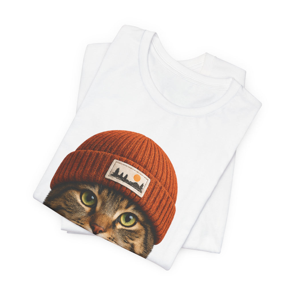 Tabby Cat in a Beanie