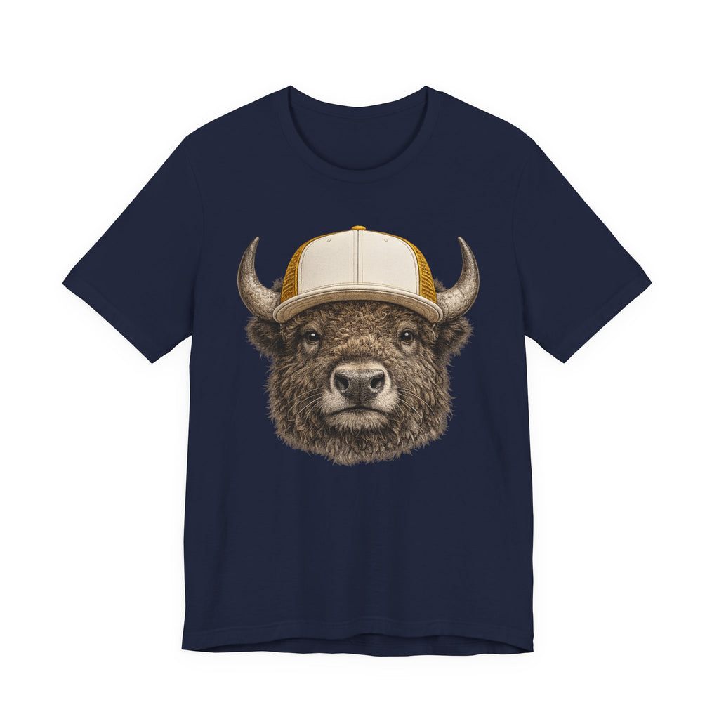 Bison in Trucker Hat