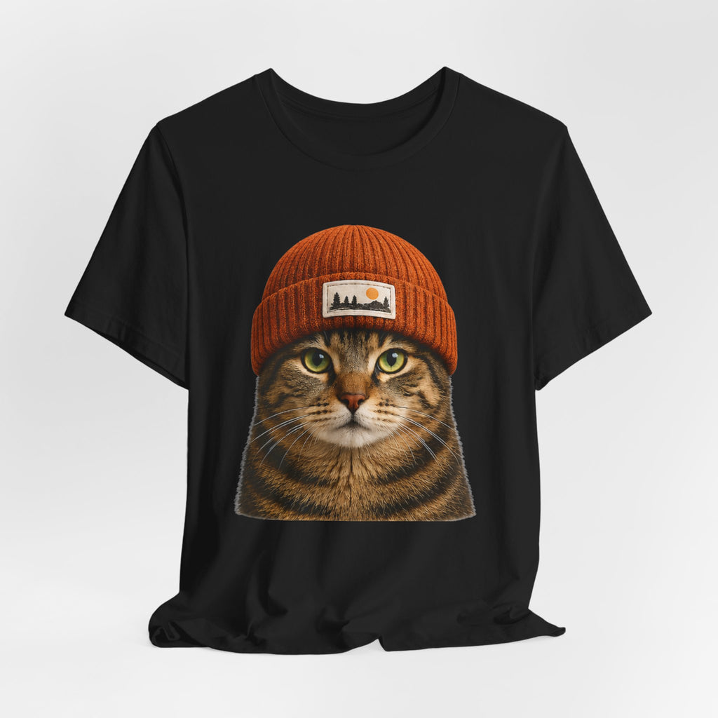 Tabby Cat in a Beanie