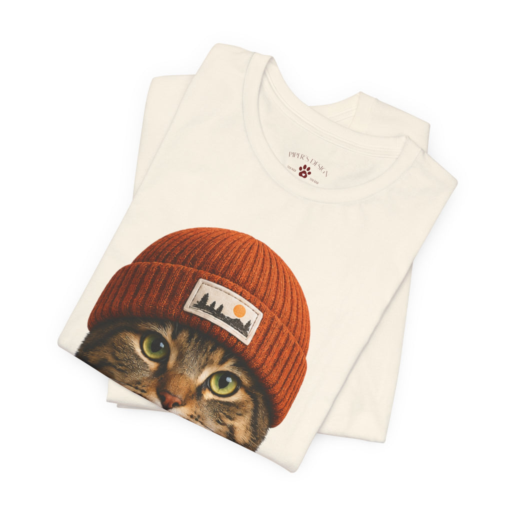 Tabby Cat in a Beanie