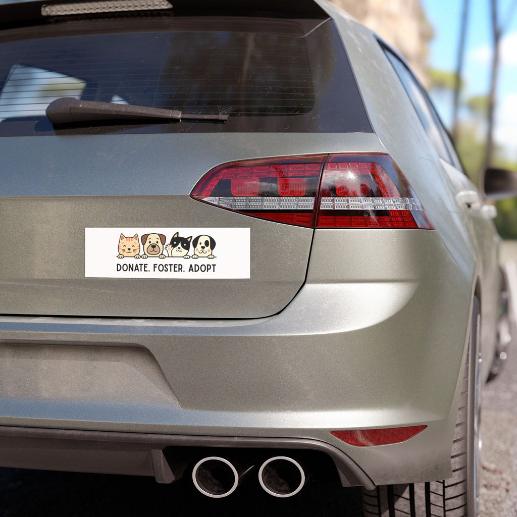 Car Magnet Donate. Foster. Adopt. Pet Rescue Car Magnet