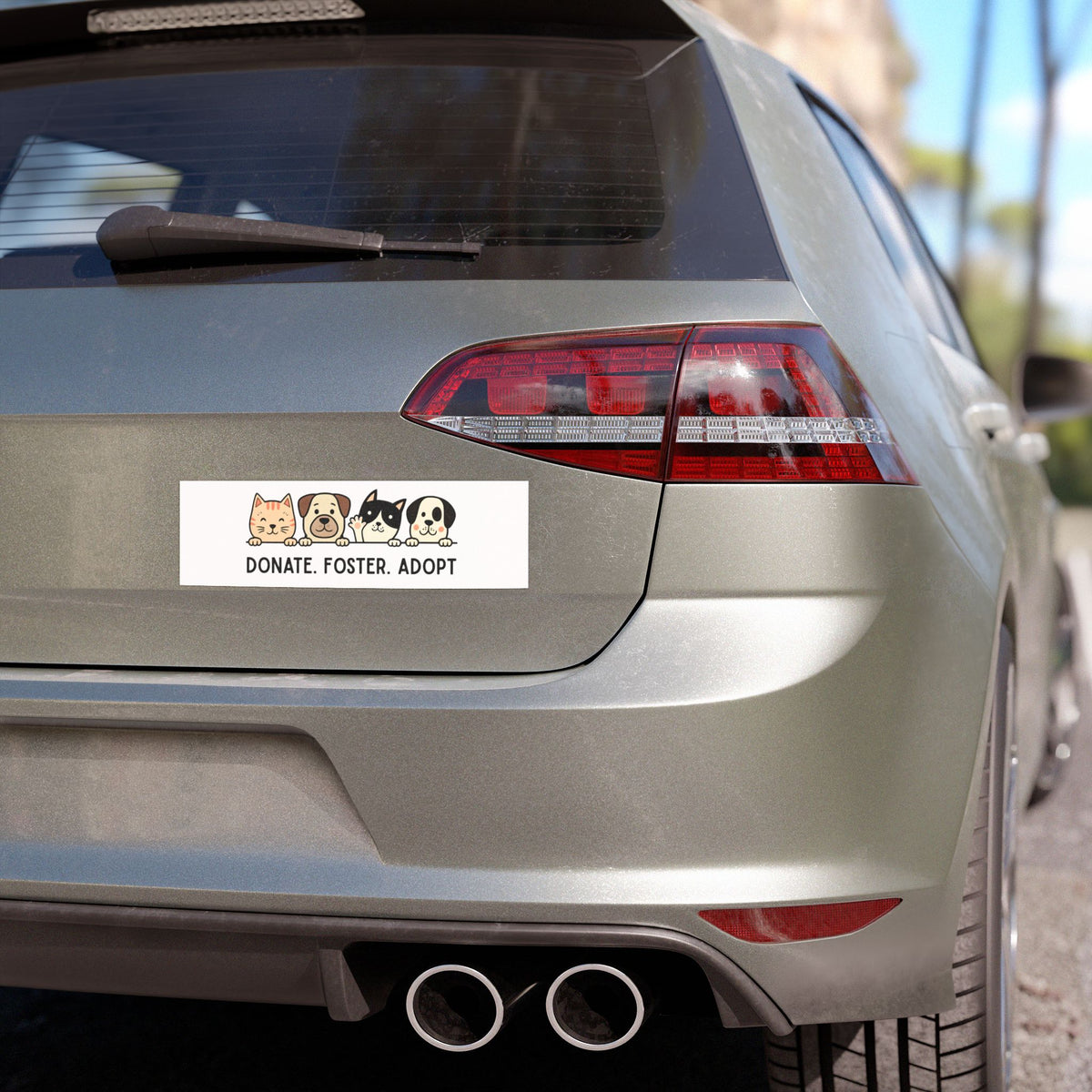 Car Magnet Donate. Foster. Adopt. Pet Rescue Car Magnet