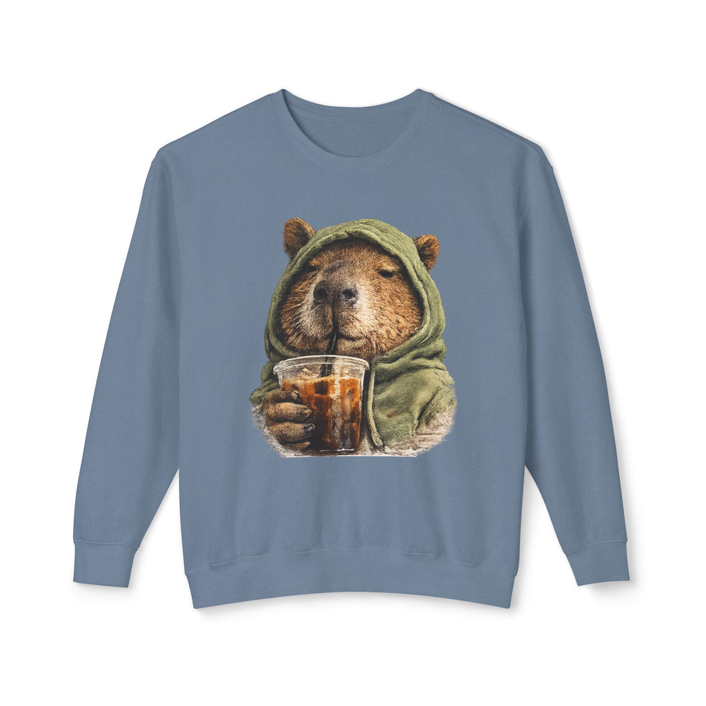 Capybara with Coffee Sweatshirt