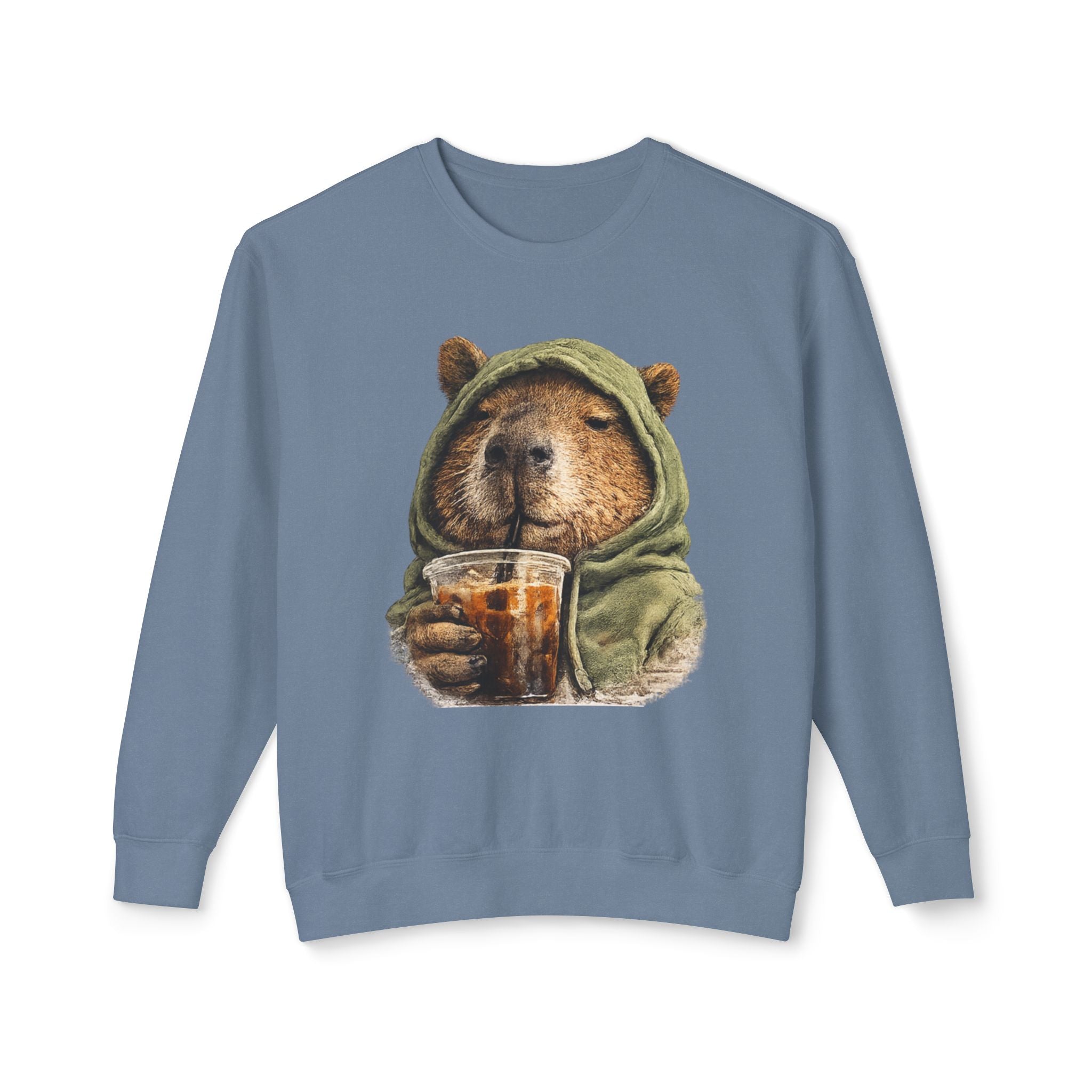 Capybara with Coffee Sweatshirt