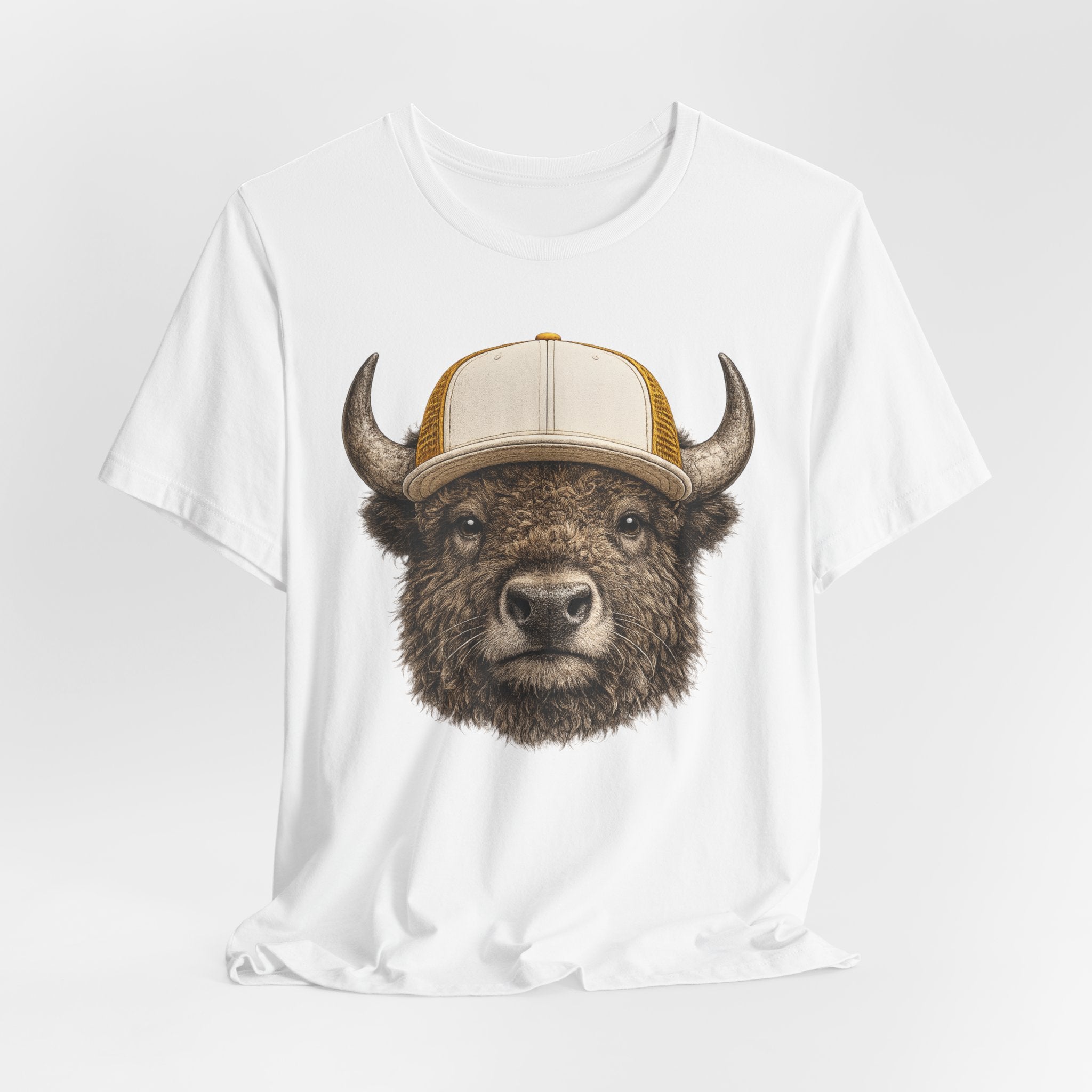 Bison in Trucker Hat