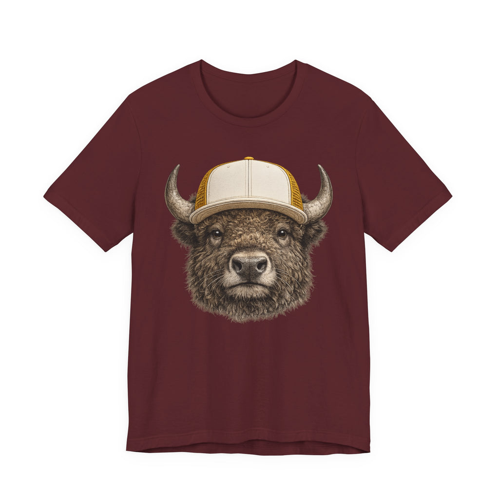 Bison in Trucker Hat