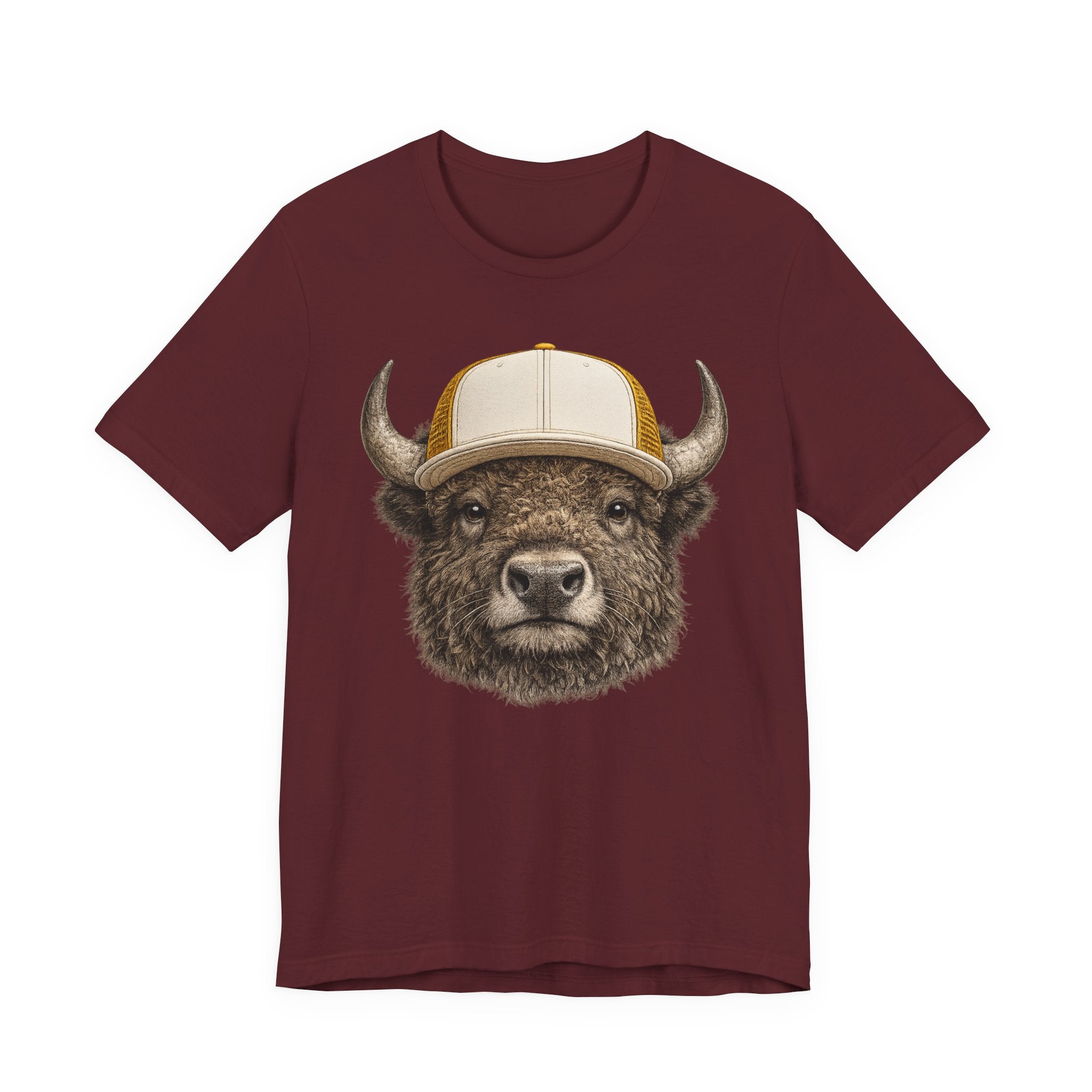 Bison in Trucker Hat