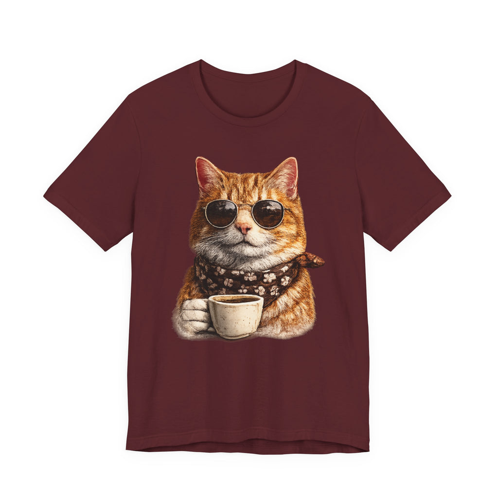 Cool Cat with Coffee